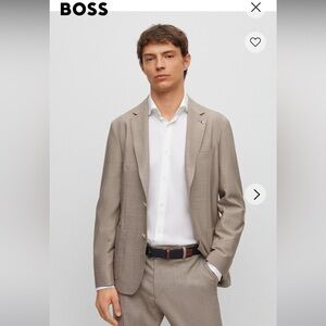 Hugo Boss H Genius Lightweight slim Fit Wool 2 pc Suit Jacket:40R pants 34R